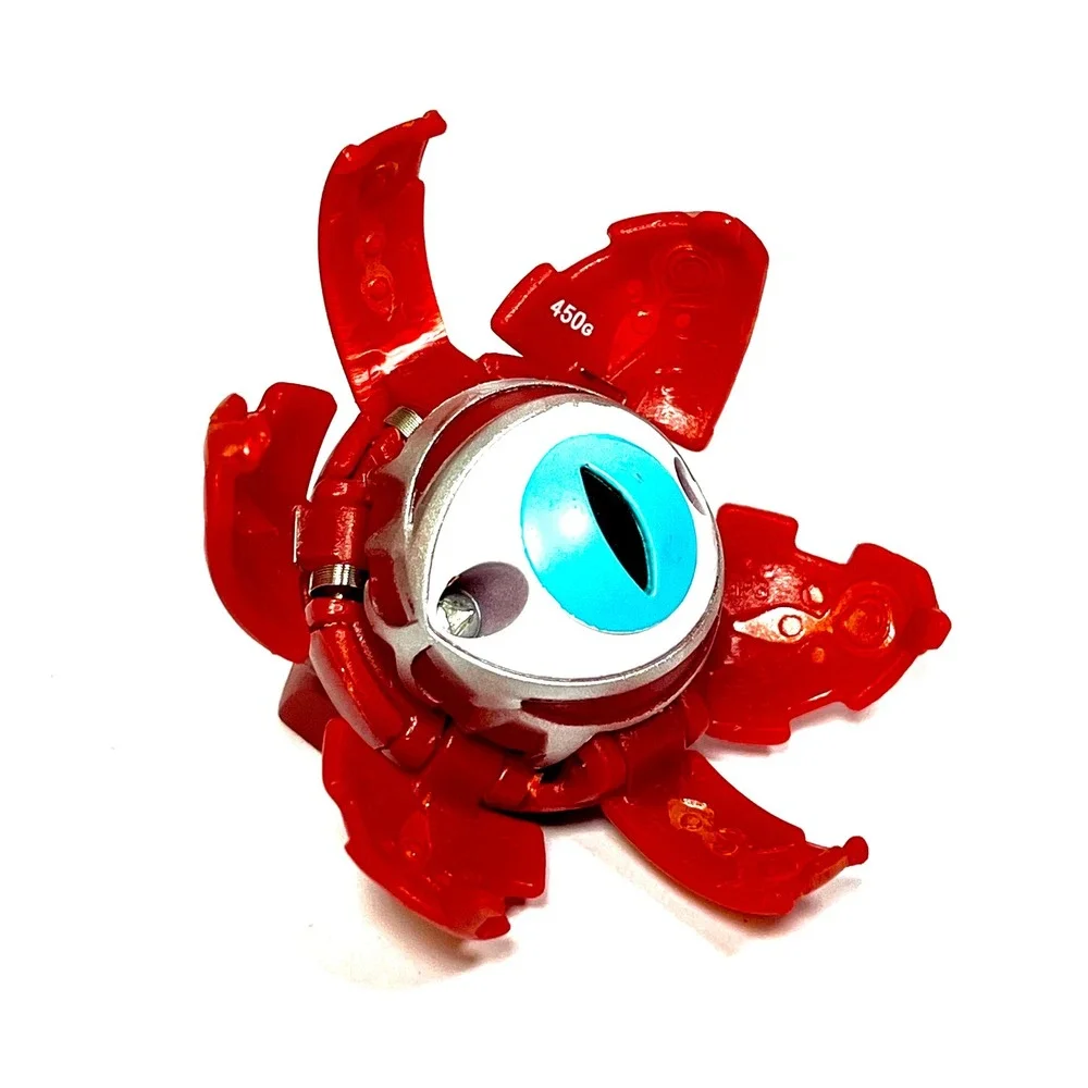 Bakugan Battle Brawlers B2 Red Pyrus Tentaclear 450G Eyeball Spin Master READ